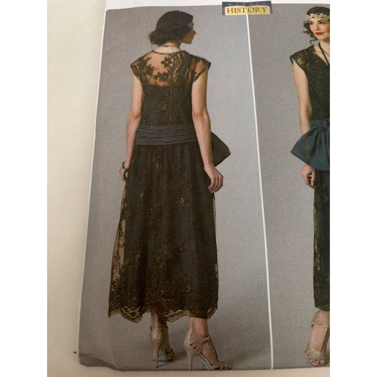 Butterick Sewing Pattern B6399 Drop Waist Dress Historical 1920 Flapper Costume