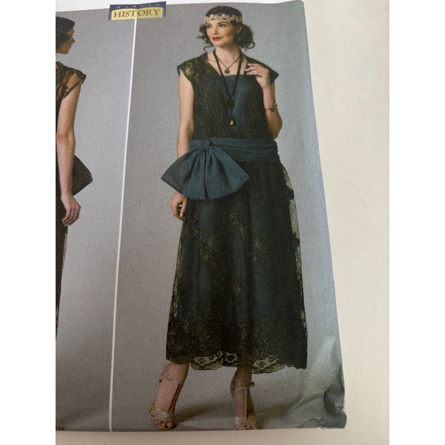 Butterick Sewing Pattern B6399 Drop Waist Dress Historical 1920 Flapper Costume