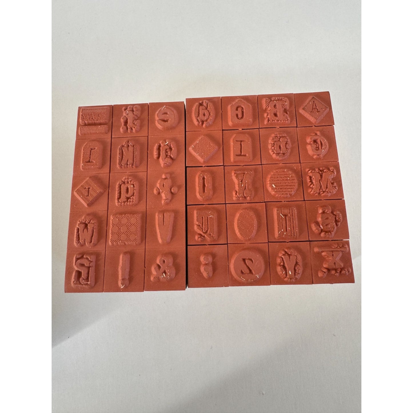 Inkadinkado Studio K Alphabet Rubber Stamp Set Letters DIY Card Making Gift Tags