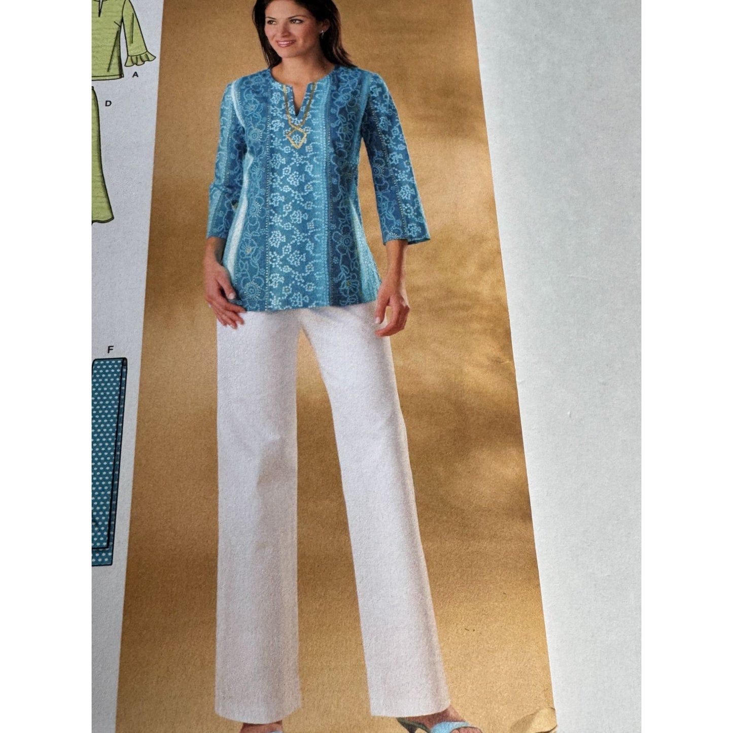 Simplicity Sewing Pattern 4149 Skirt Pants Tunic Scarf Cruise Outfit 10-18 Uncut