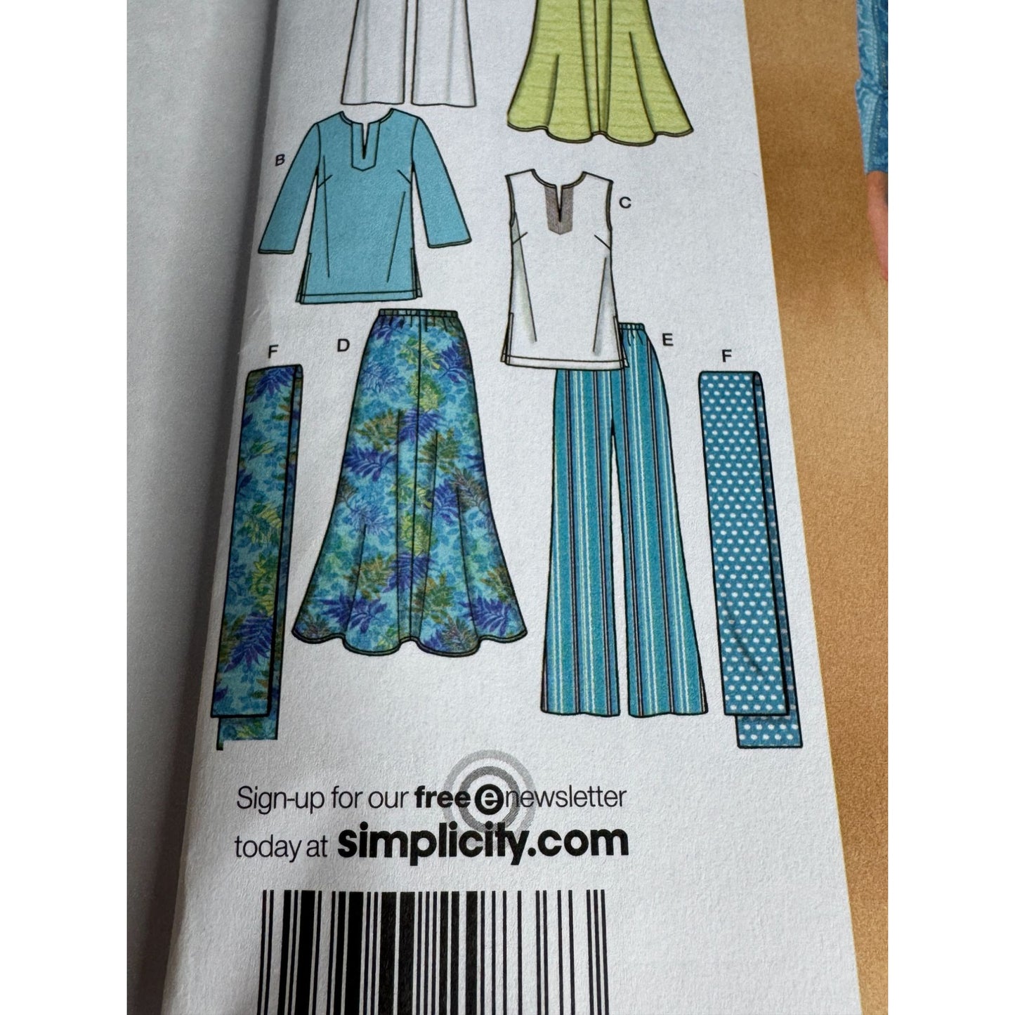 Simplicity Sewing Pattern 4149 Skirt Pants Tunic Scarf Cruise Outfit 10-18 Uncut