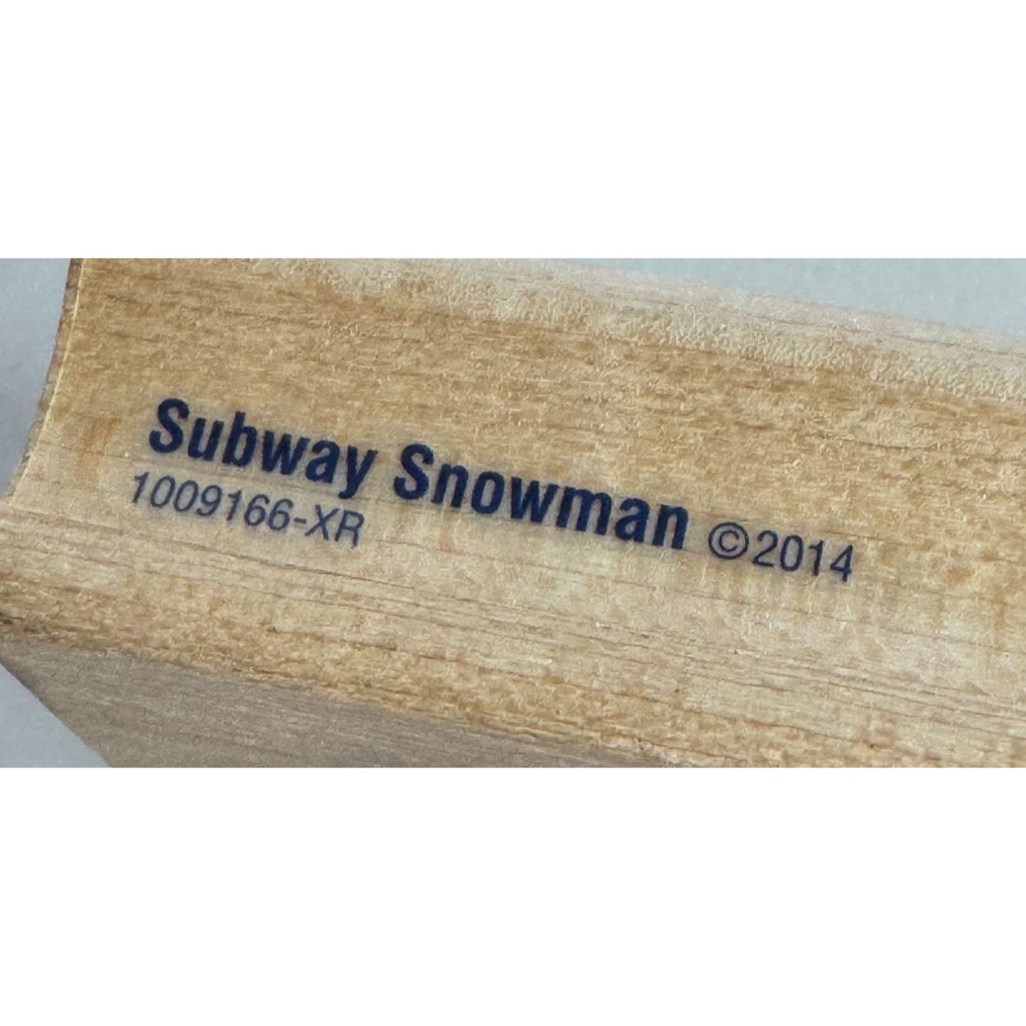 Stampabilities Rubber Stamp Subway Snowman Seasons Greetings Winter Wonderland