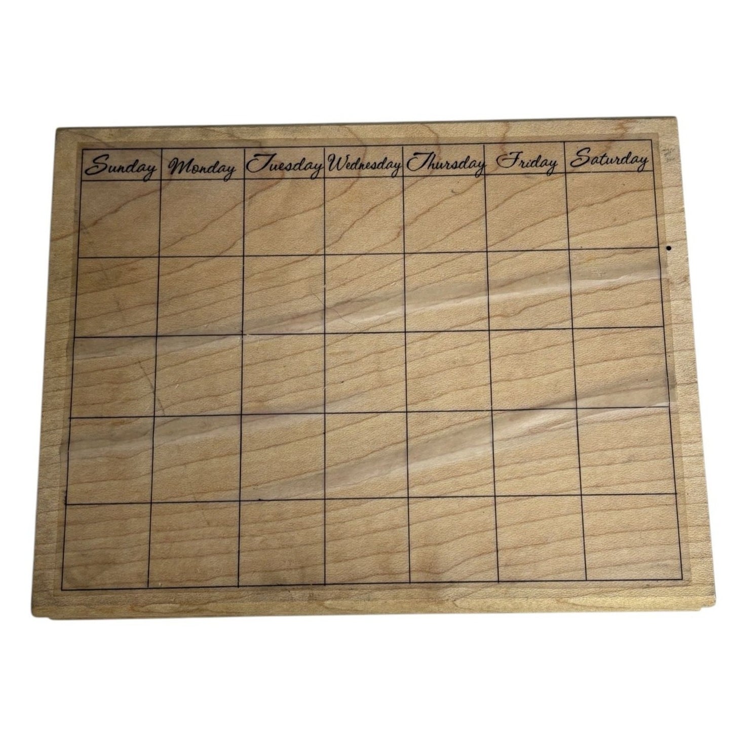 Paper Inspirations Rubber Stamp Weekly Calendar Week Month Day Planner Planning