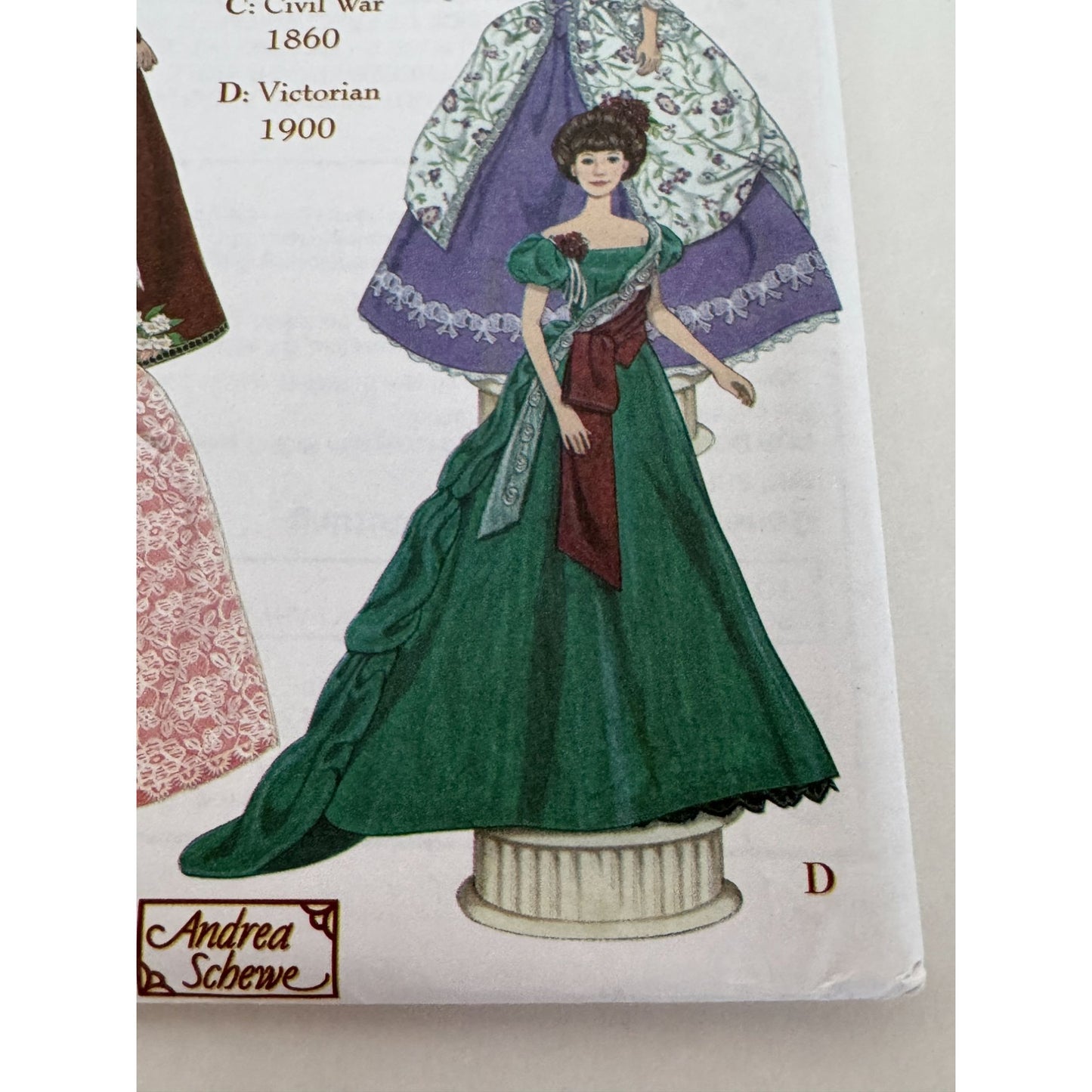 Simplicity Sewing Pattern 9521 Doll Clothes Dress Museum Elizabethan Civil War