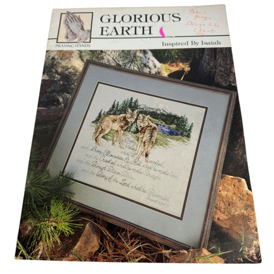 Glorious Earth Praying Hands Cross Stitch Pattern Booklet Christian Nature Bible