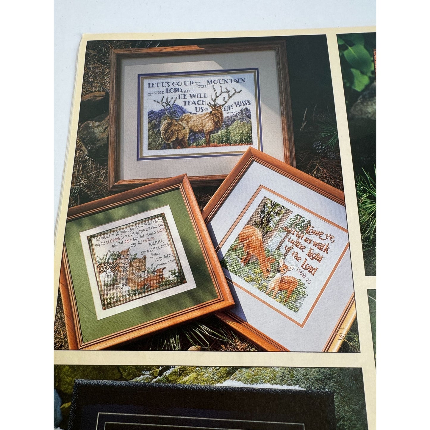 Glorious Earth Praying Hands Cross Stitch Pattern Booklet Christian Nature Bible