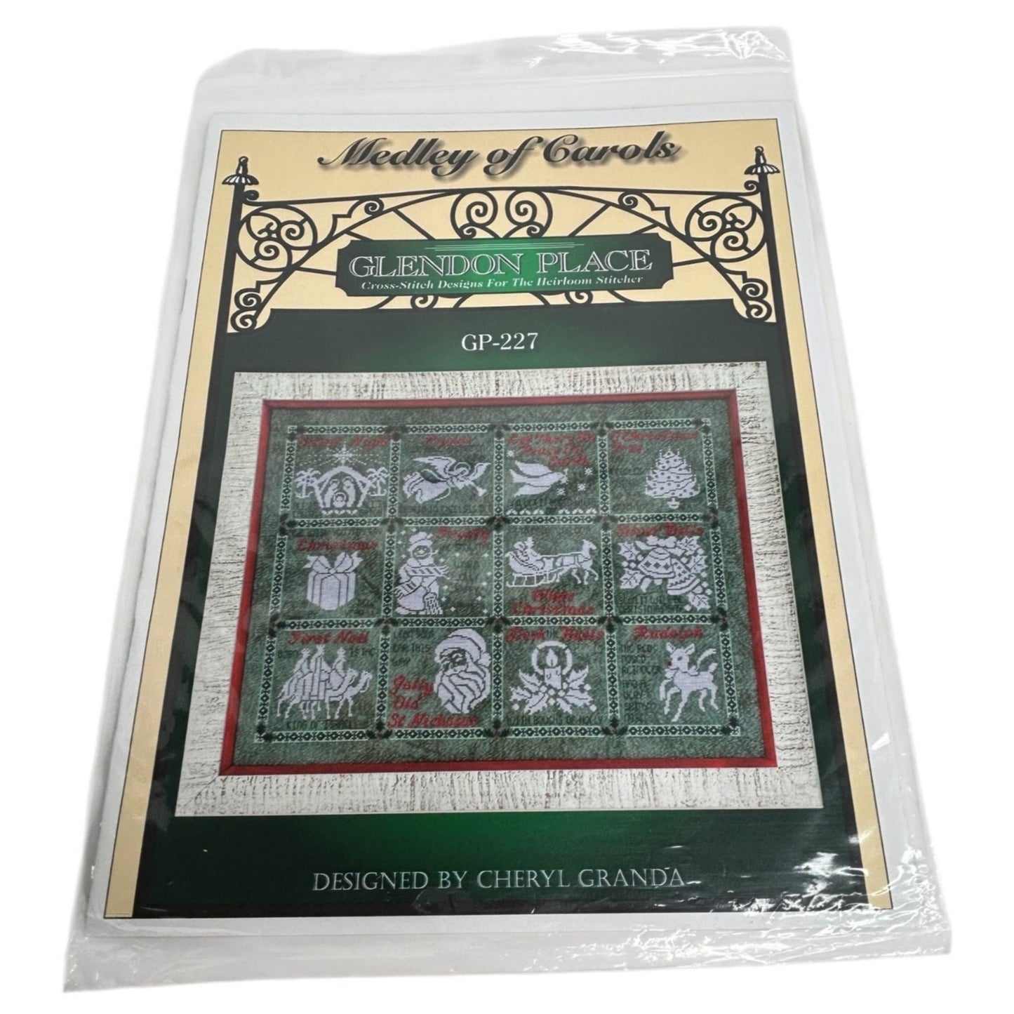 Glendon Place Cross Stitch Pattern Book Medley Of Carols Christmas Sampler Magi