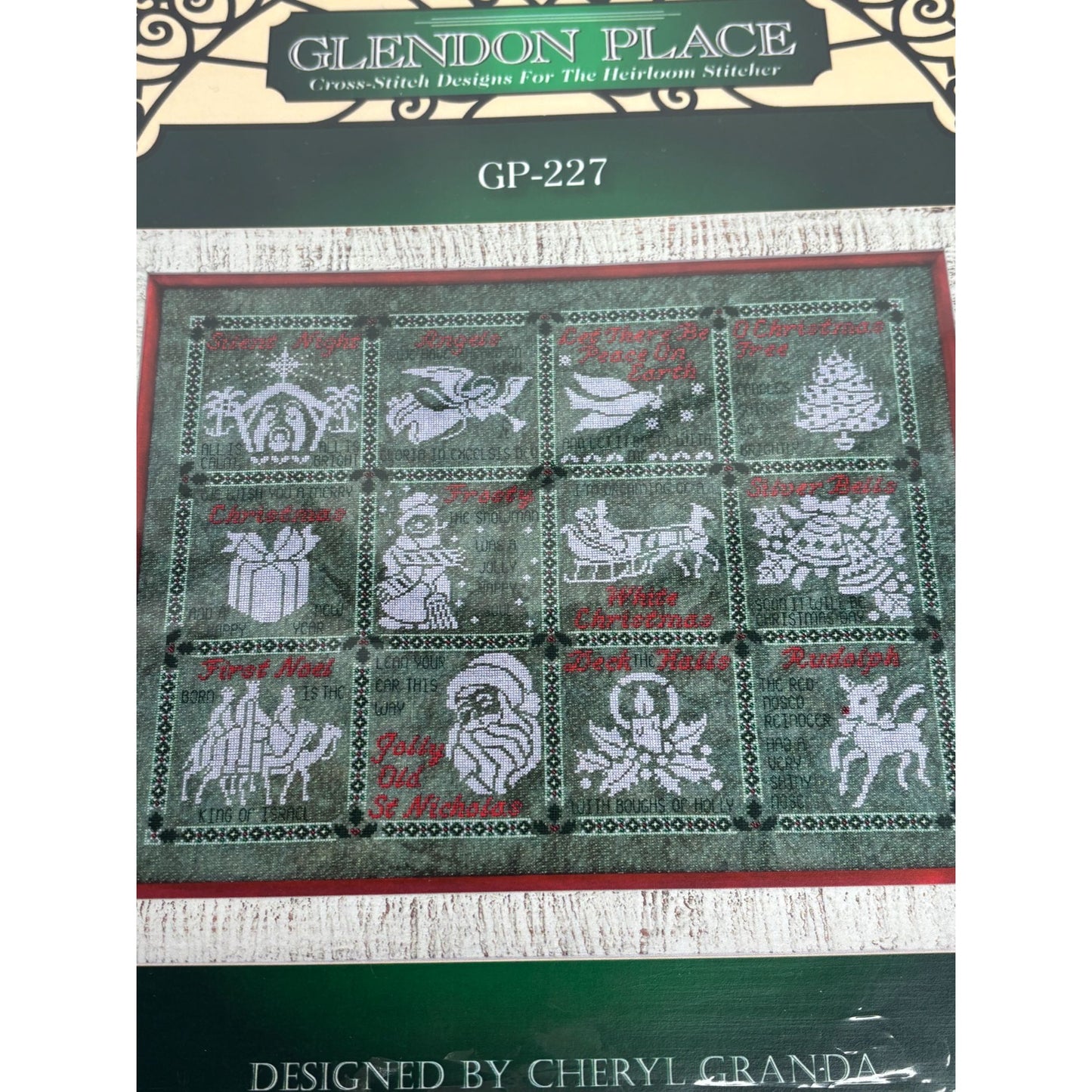 Glendon Place Cross Stitch Pattern Book Medley Of Carols Christmas Sampler Magi