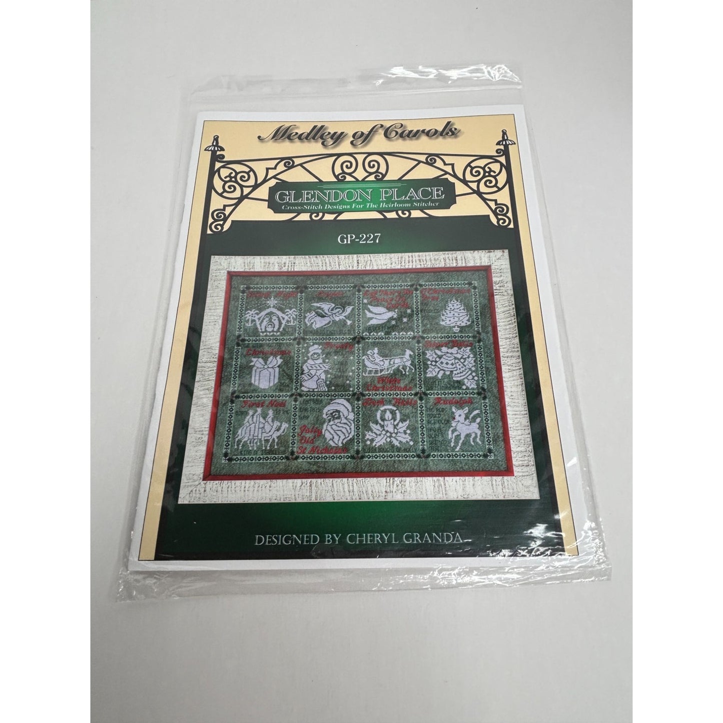 Glendon Place Cross Stitch Pattern Book Medley Of Carols Christmas Sampler Magi