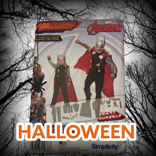 Simplicity Sewing Pattern 1038 Avengers Thor Hero Costumes Father Son Halloween