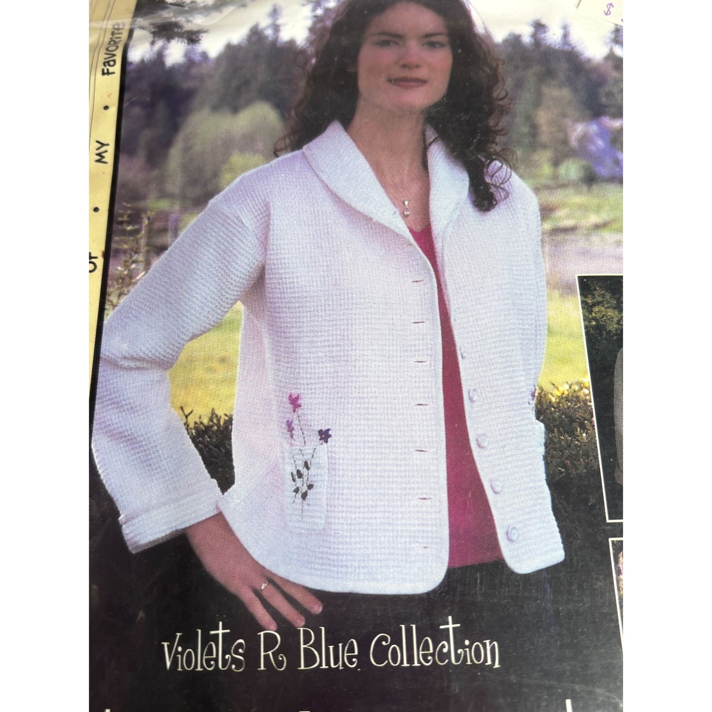 Favorite Things Sewing Pattern Violets R Blue Collection Cardigan Jacket 4-22 UC