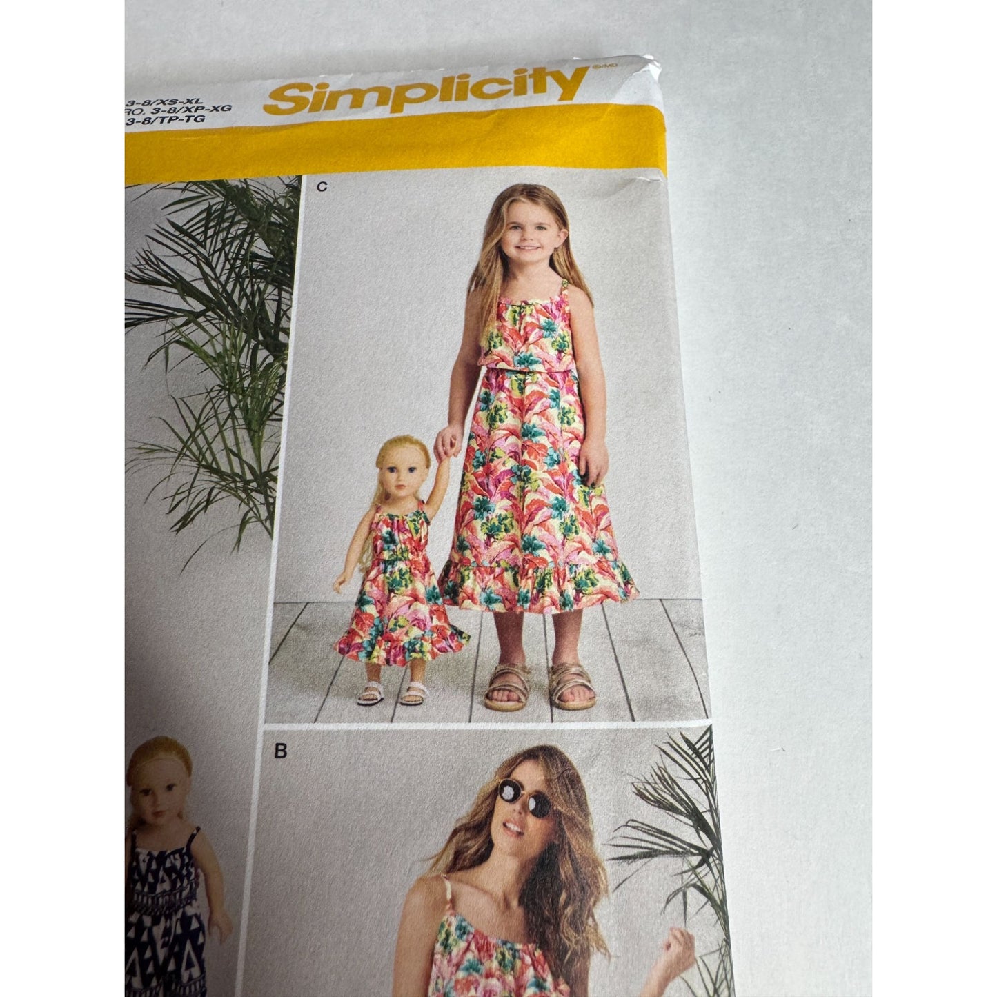 Simplicity Sewing Pattern 8146 Mother Daughter Doll Outfits Sun Dress Jumpsuit