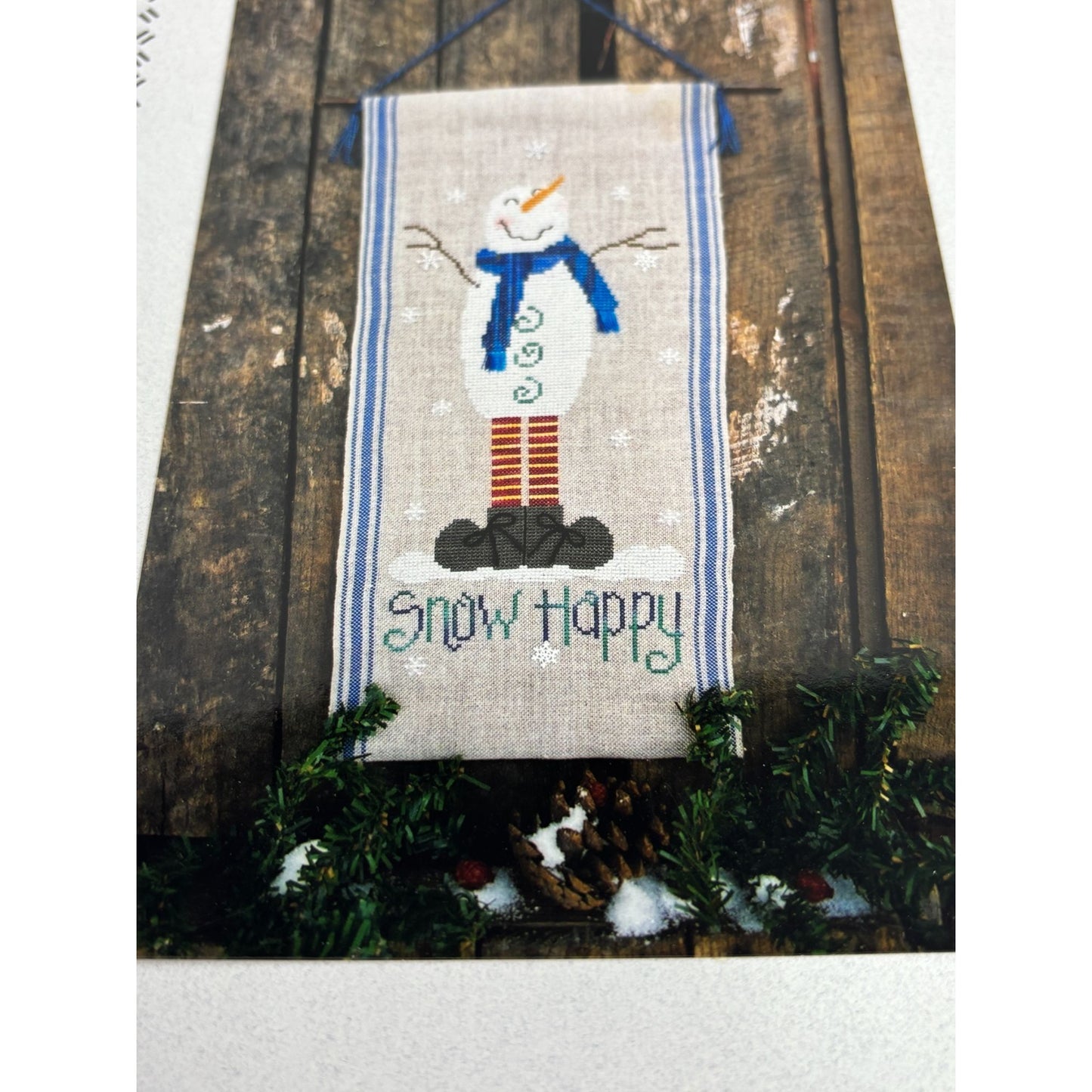 4 My Boys Counted Thread Designs Cross Stitch Pattern Snow Happy Snowman Winter