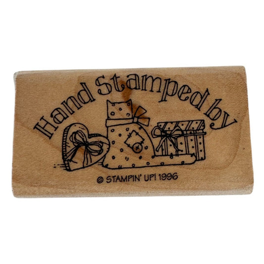 Stampin Up Rubber Stamp Hand Stamped By Words Gift Packages Cat Stamper Project