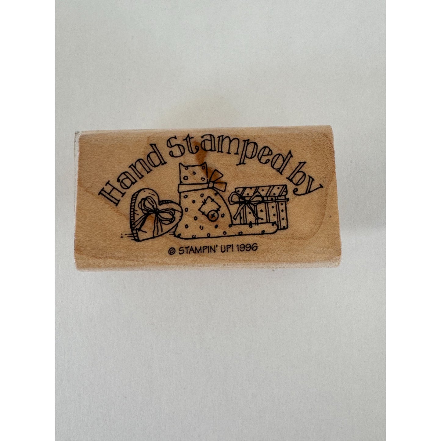 Stampin Up Rubber Stamp Hand Stamped By Words Gift Packages Cat Stamper Project