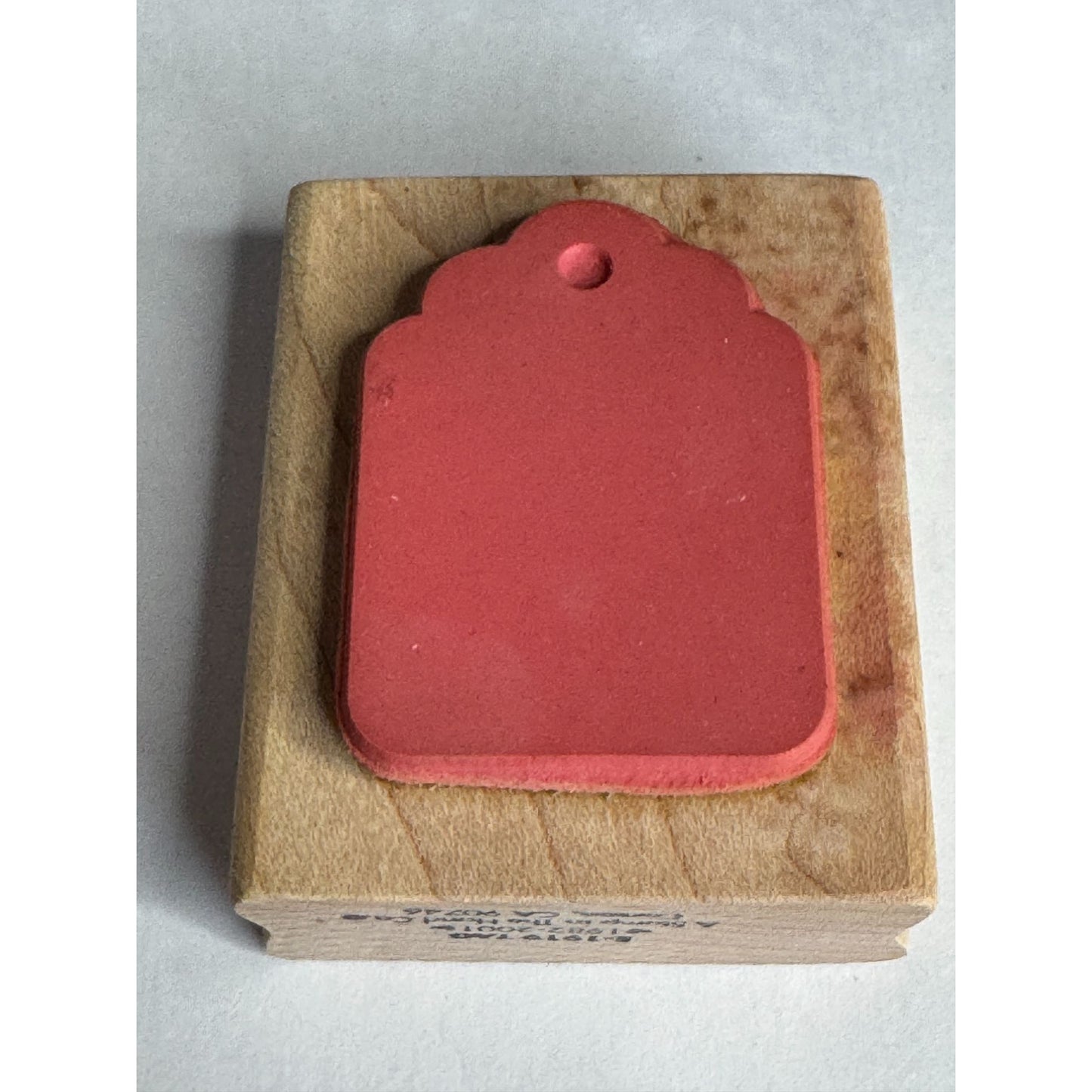 A Stamp in the Hand Rubber Stamp Gift Tag Card Making Craft Fair Garage Sale