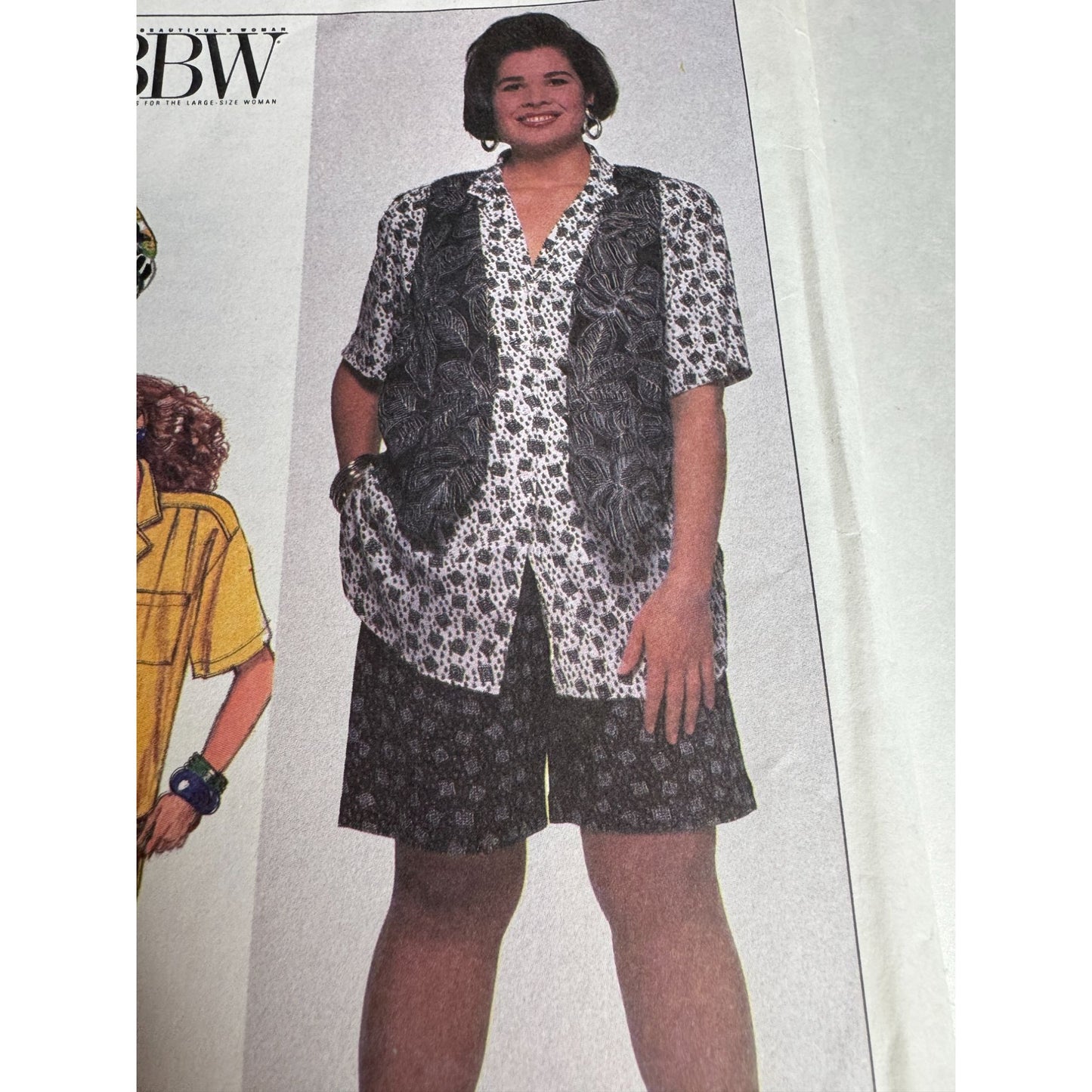 Simplicity Sewing Pattern 9673 Pants Shorts Shirt Vest 26W 32W Loose Fit Uncut