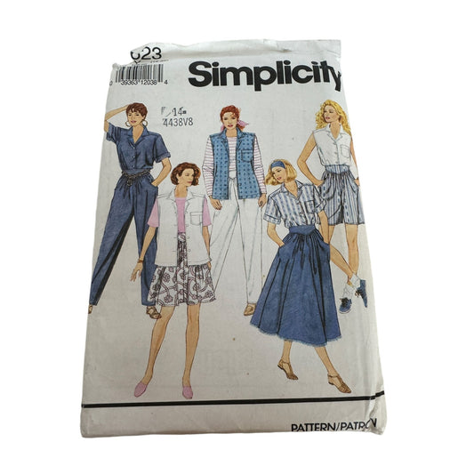 Simplicity Sewing Pattern 7623 Size 18-22 Easy Wardrobe Tops Shorts Pants Skirt