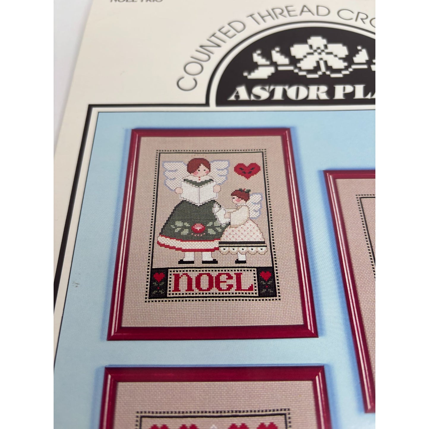 Astor Place Counted Thread Cross Stitch Pattern Book Noel Trio Christmas Santa