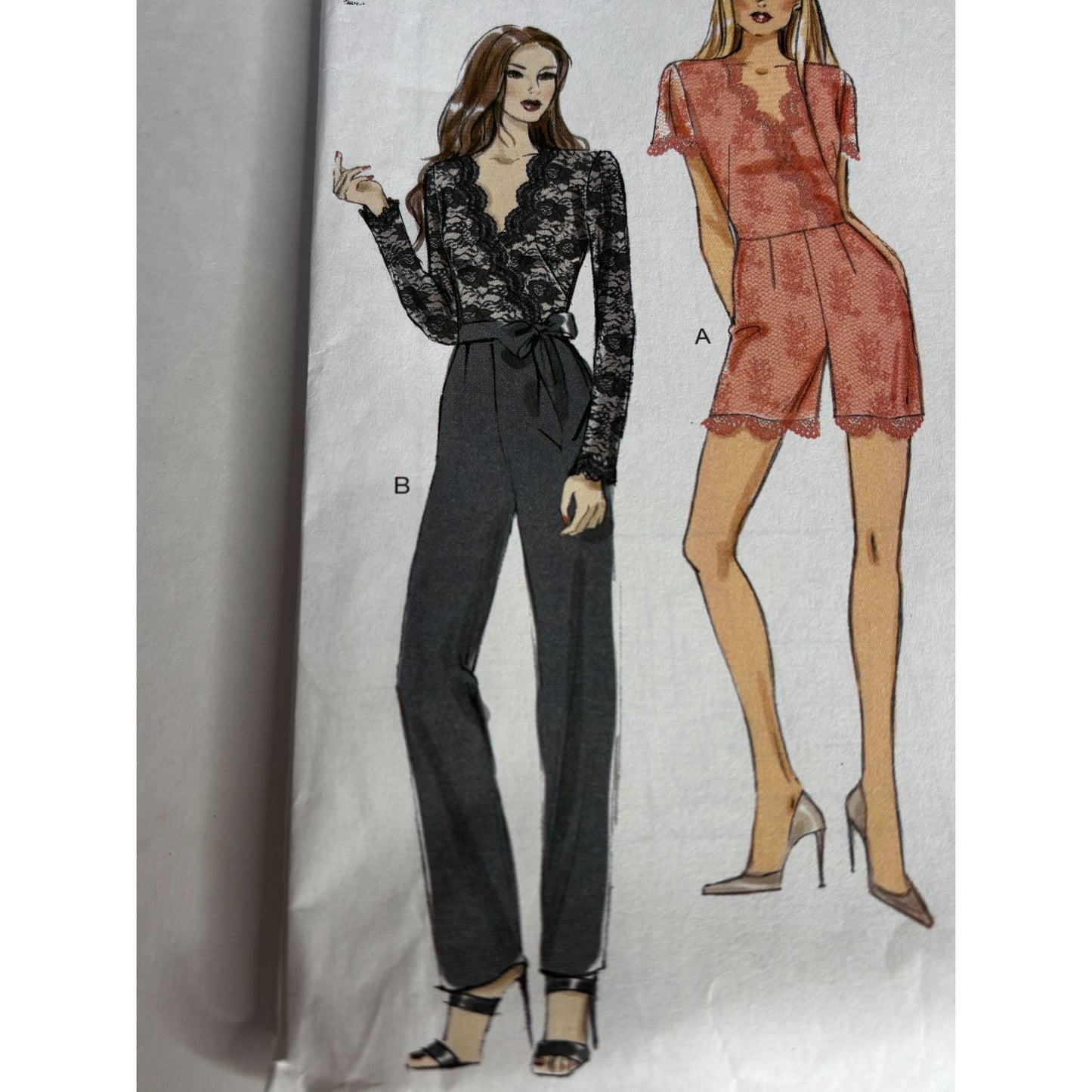 Vogue Sewing Pattern V9160 Jumpsuit Belt Outfit Casual Work Easy Size 4-12 Uncut