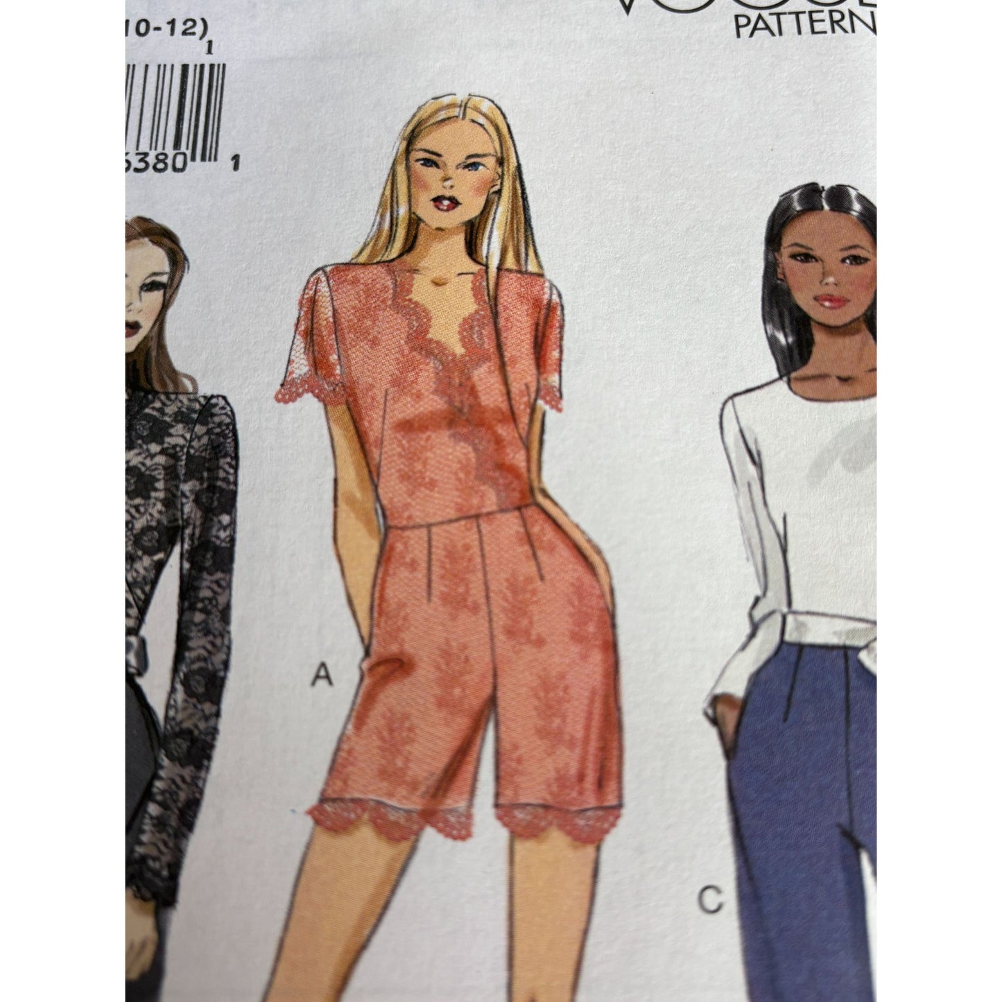 Vogue Sewing Pattern V9160 Jumpsuit Belt Outfit Casual Work Easy Size 4-12 Uncut