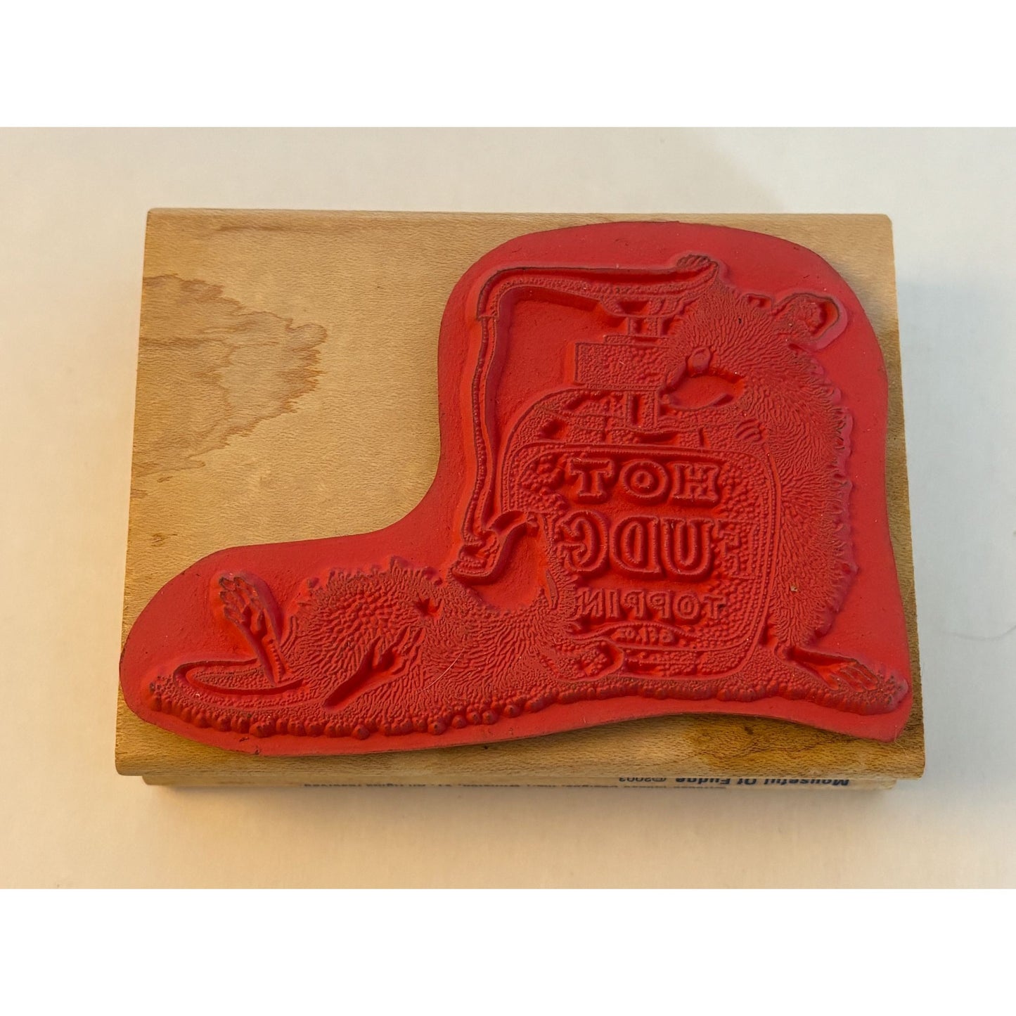 House Mouse Rubber Stamp Mouseful Of Fudge Stampabilities Funny Hot Fudge Humor