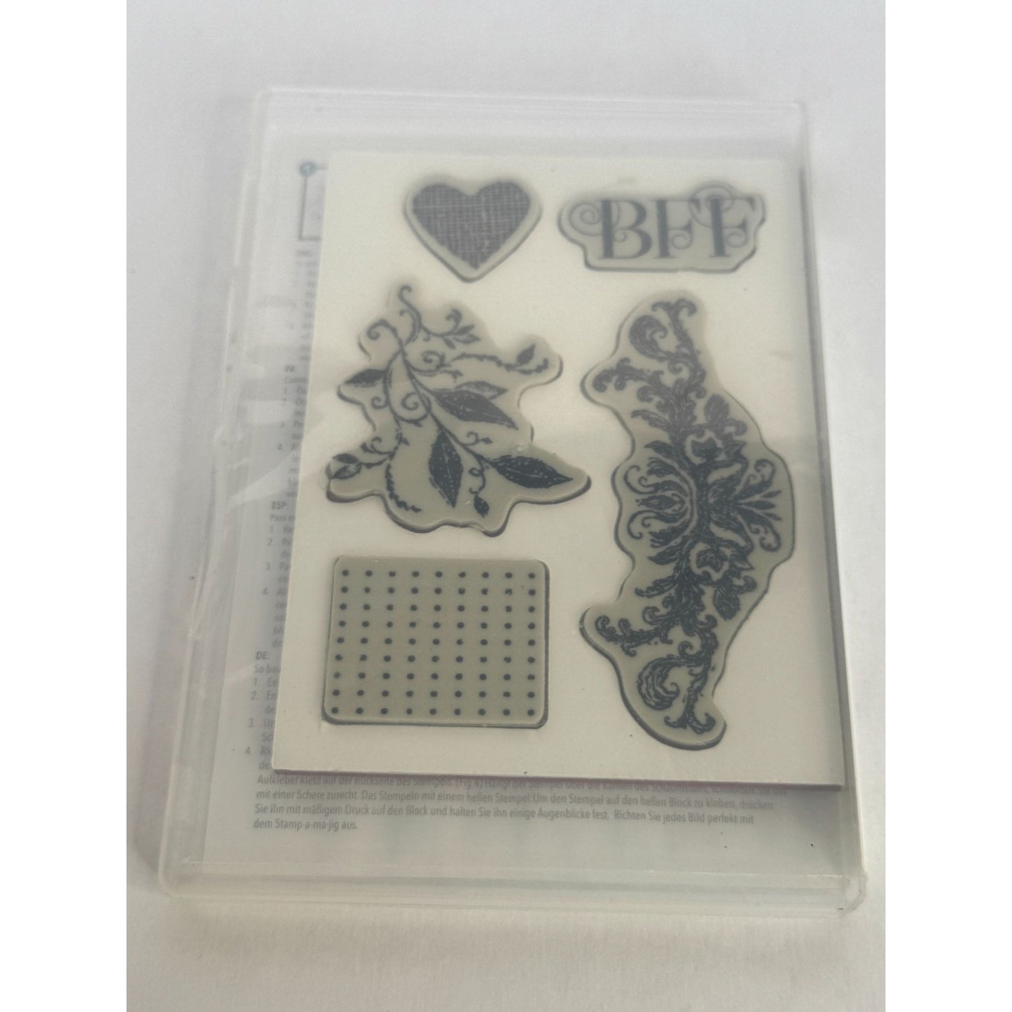 Stampin Up Clear Mount Rubber Stamps Set Best Friends Forever BFF Card Making