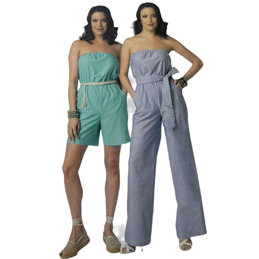 Butterick Sewing Pattern B6010 Jumpsuit In Two Lengths with Sash Size 4-20 Uncut