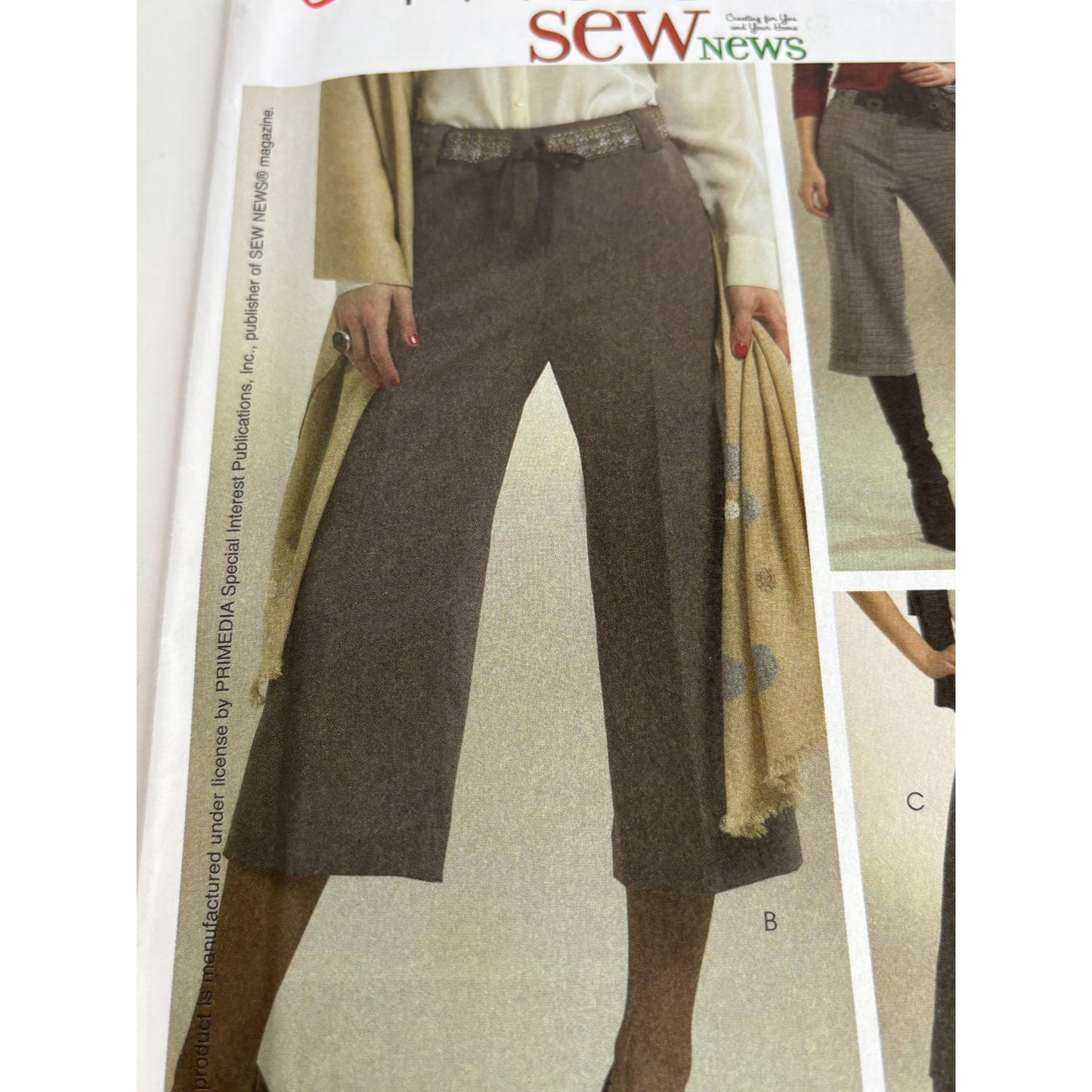 McCalls Sewing Pattern M5185 Misses Culottes Flared Gaucho Pants Work 6 8 10 12