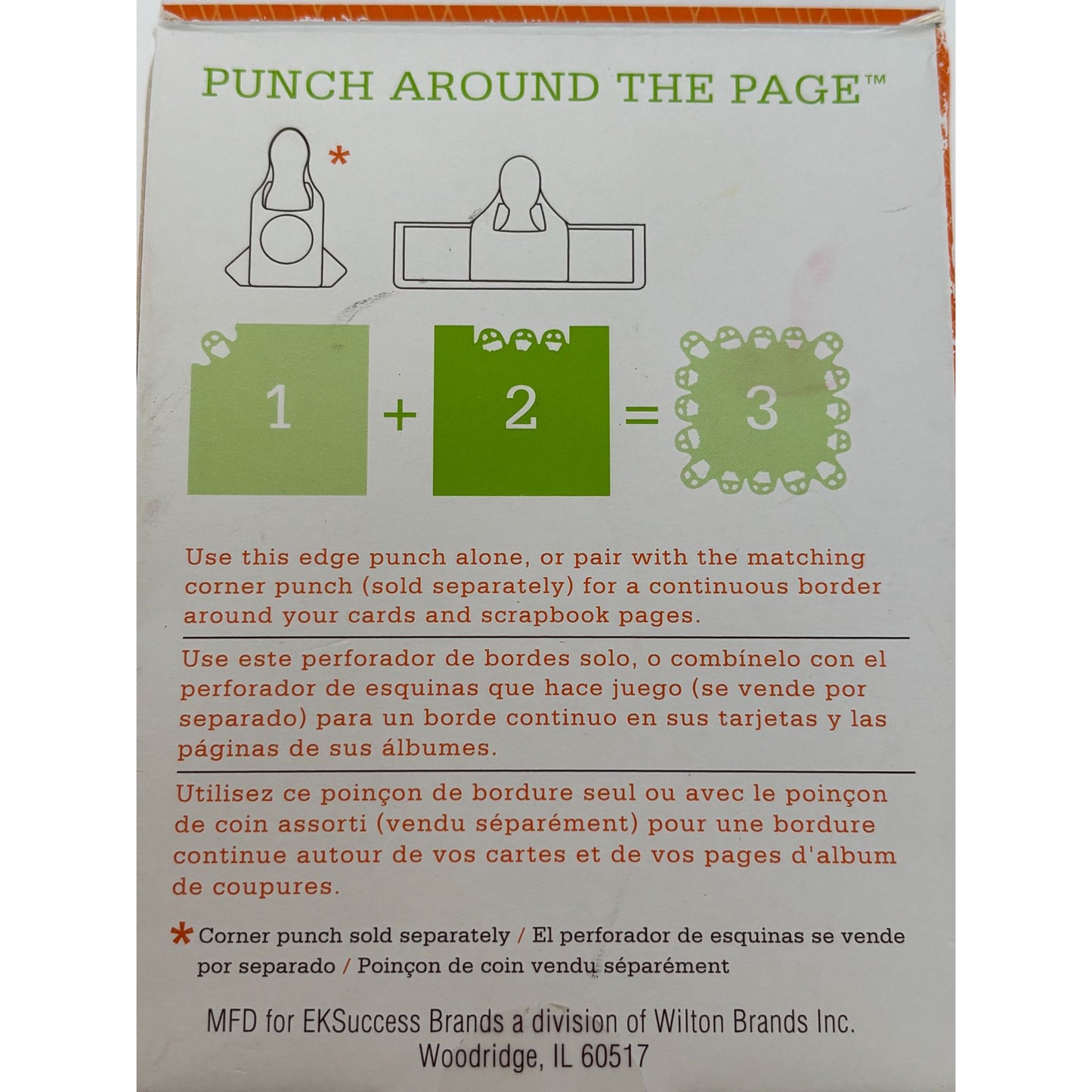 Martha Stewart Paper Punches Ghosts Corner Edge Halloween Punch Around the Page