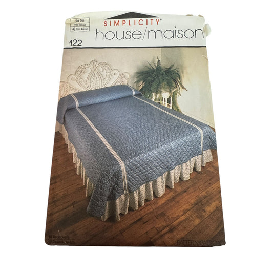 Simplicity 122 Instruction Cards Bedspread Pattern for Beds Bedroom Home Decor