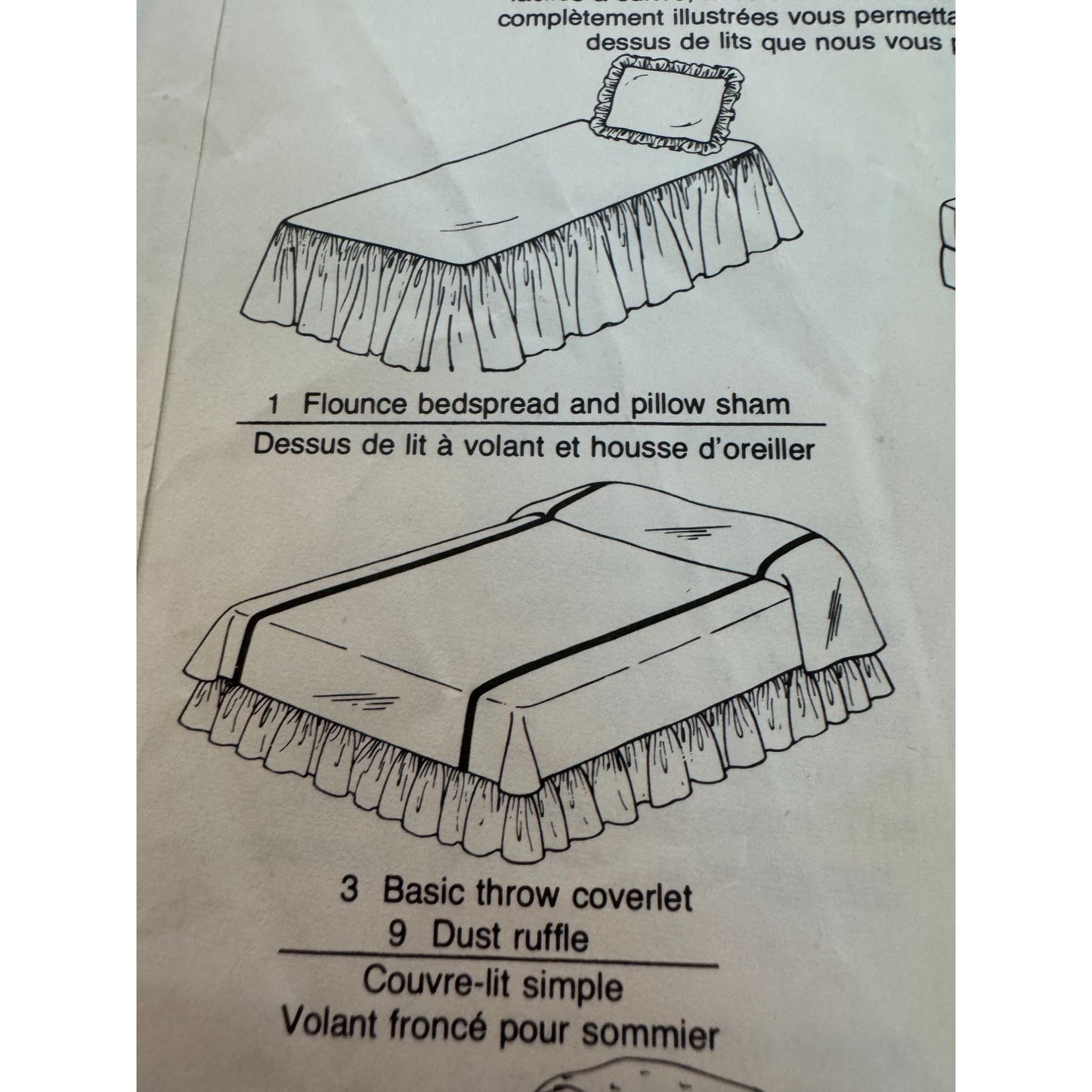 Simplicity 122 Instruction Cards Bedspread Pattern for Beds Bedroom Home Decor