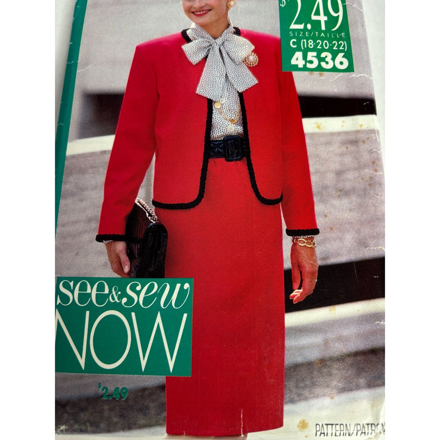 Butterick Sewing Pattern 4536 Misses Jacket Blouse Skirt Suit Set 18 20 22 Uncut