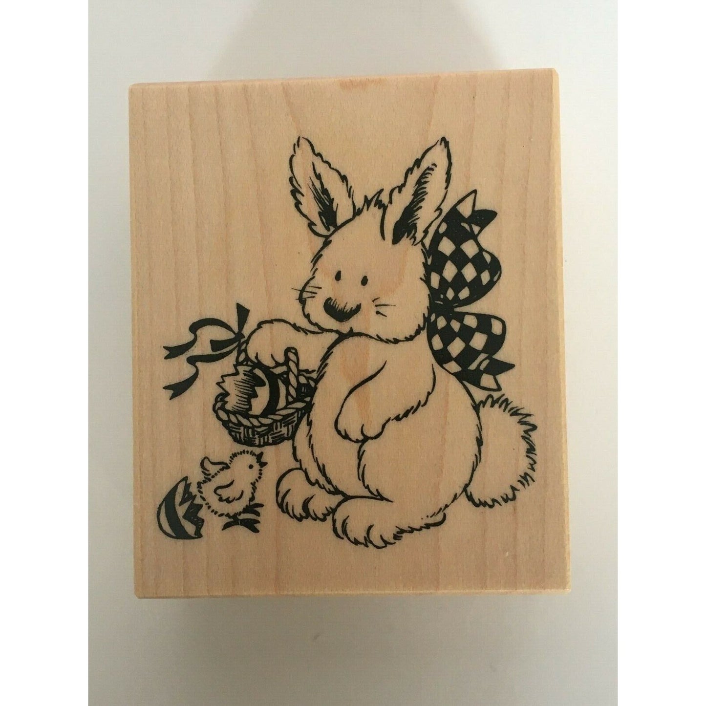 PSX Easter Bunny Hatched Chick Basket Humor Funny Spring Rubber Stamp G-2672