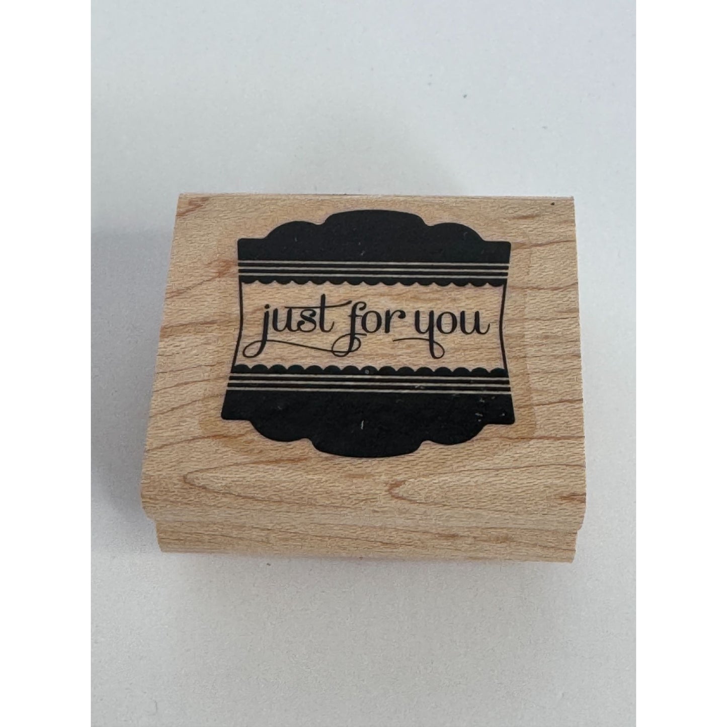 Stampin Up Rubber Stamp Just for You DIY Gift Tag Card Making Words Sentiment