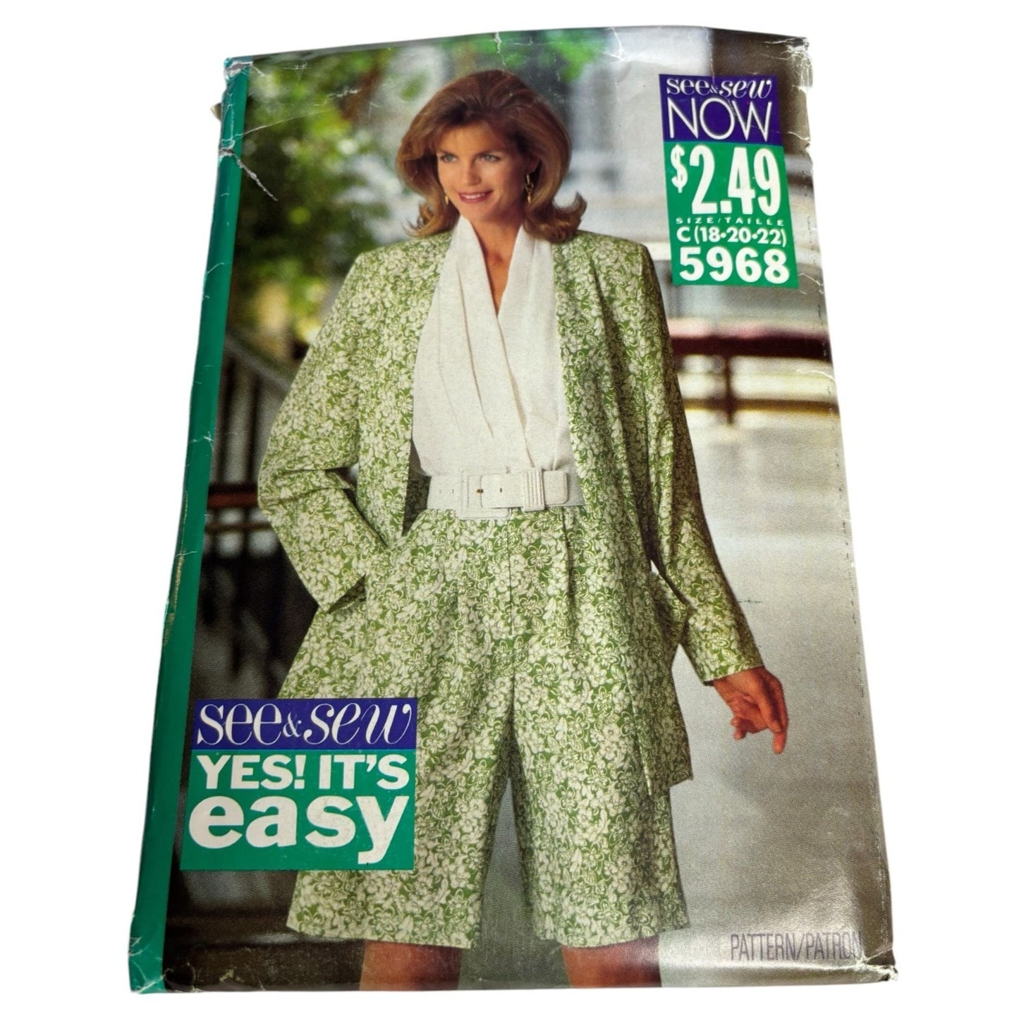 Butterick Sewing Pattern 5968 Below Hip Jacket Jumpsuit Summer 18 20 22 Uncut