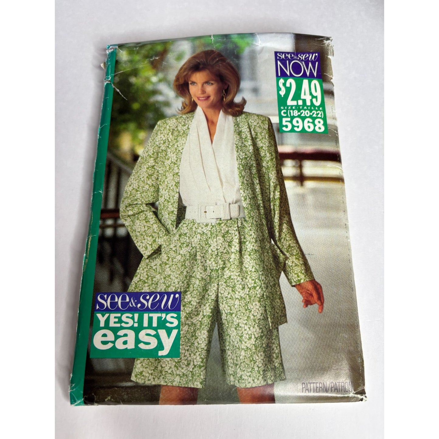 Butterick Sewing Pattern 5968 Below Hip Jacket Jumpsuit Summer 18 20 22 Uncut