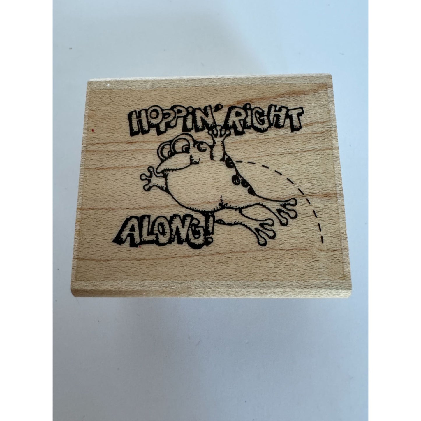 Frog Rubber Stamp Hoppin Right Along Teacher Paper Grading Words Sunday School