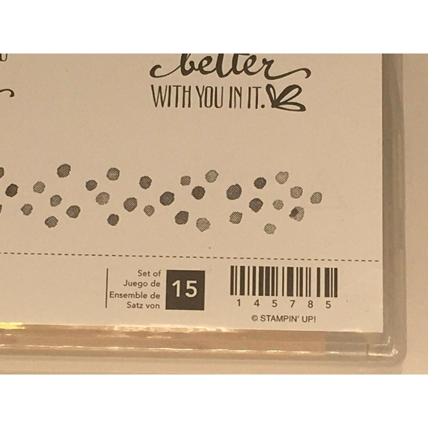 Stampin Up Petal Palette Rubber Stamp Set #1 Words Sayings Thank You Love Crafts