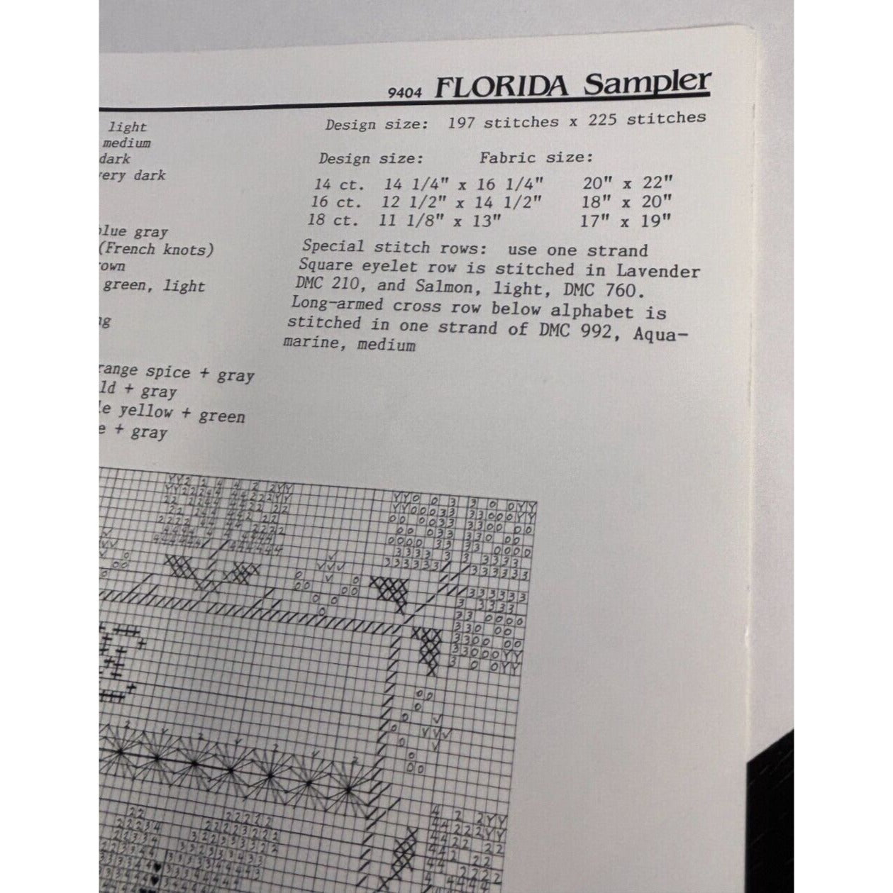 Ginger and Spice Cross Stitch Pattern Florida Sampler Sunshine State Orange Tree