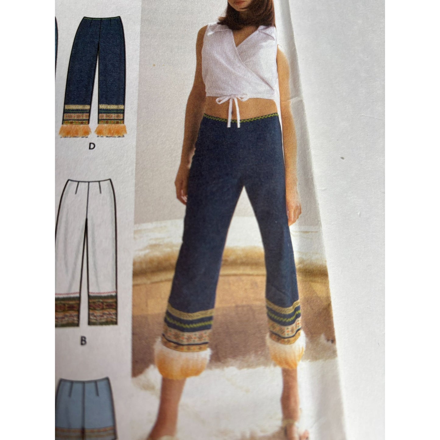 Simplicity Sewing Pattern 9198 Misses Semi Fitted Pants Shorts 6 8 10 12 Easy UC