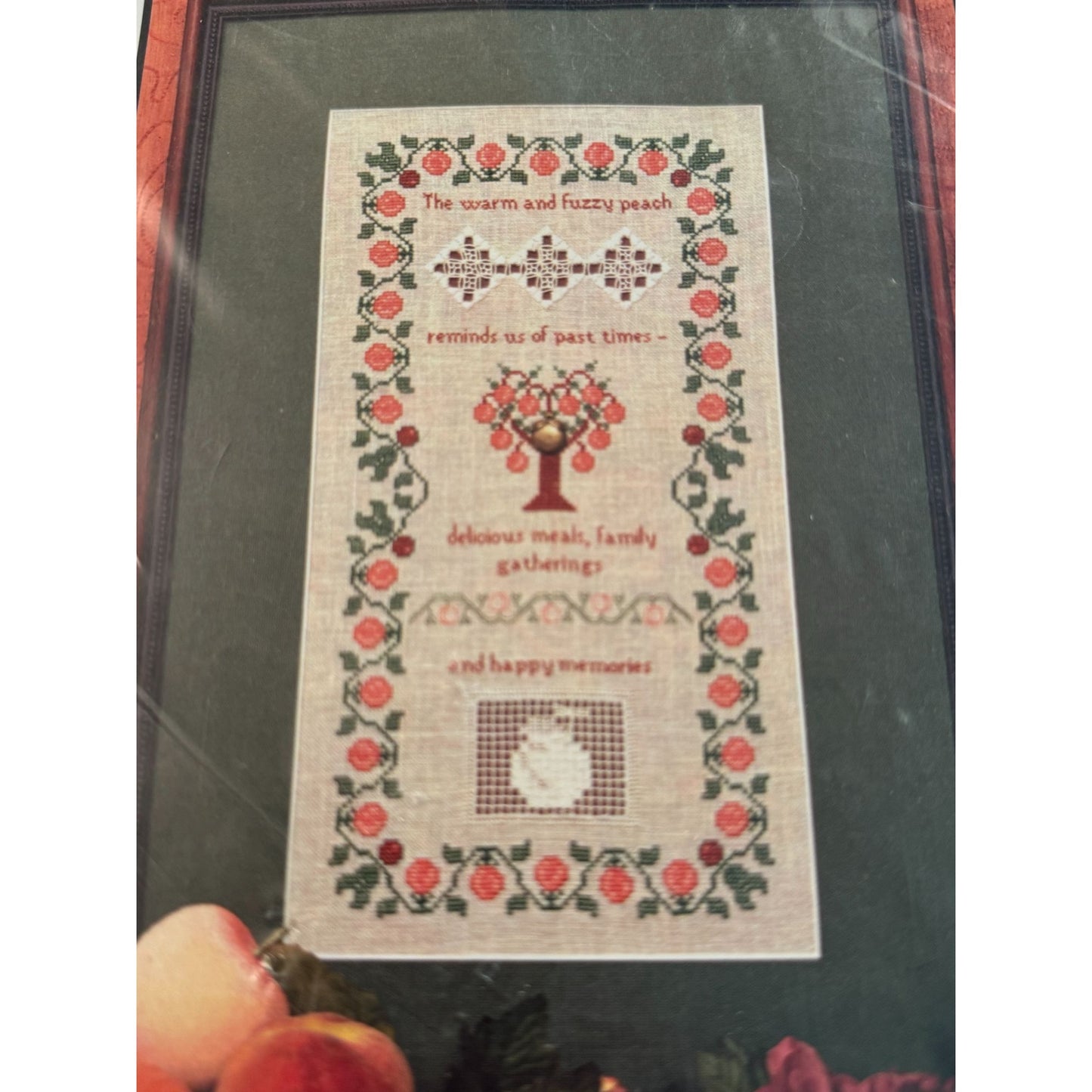 Friends In Needlework Cross Stitch Pattern The Blushing Peach Tree Fruit Pattern