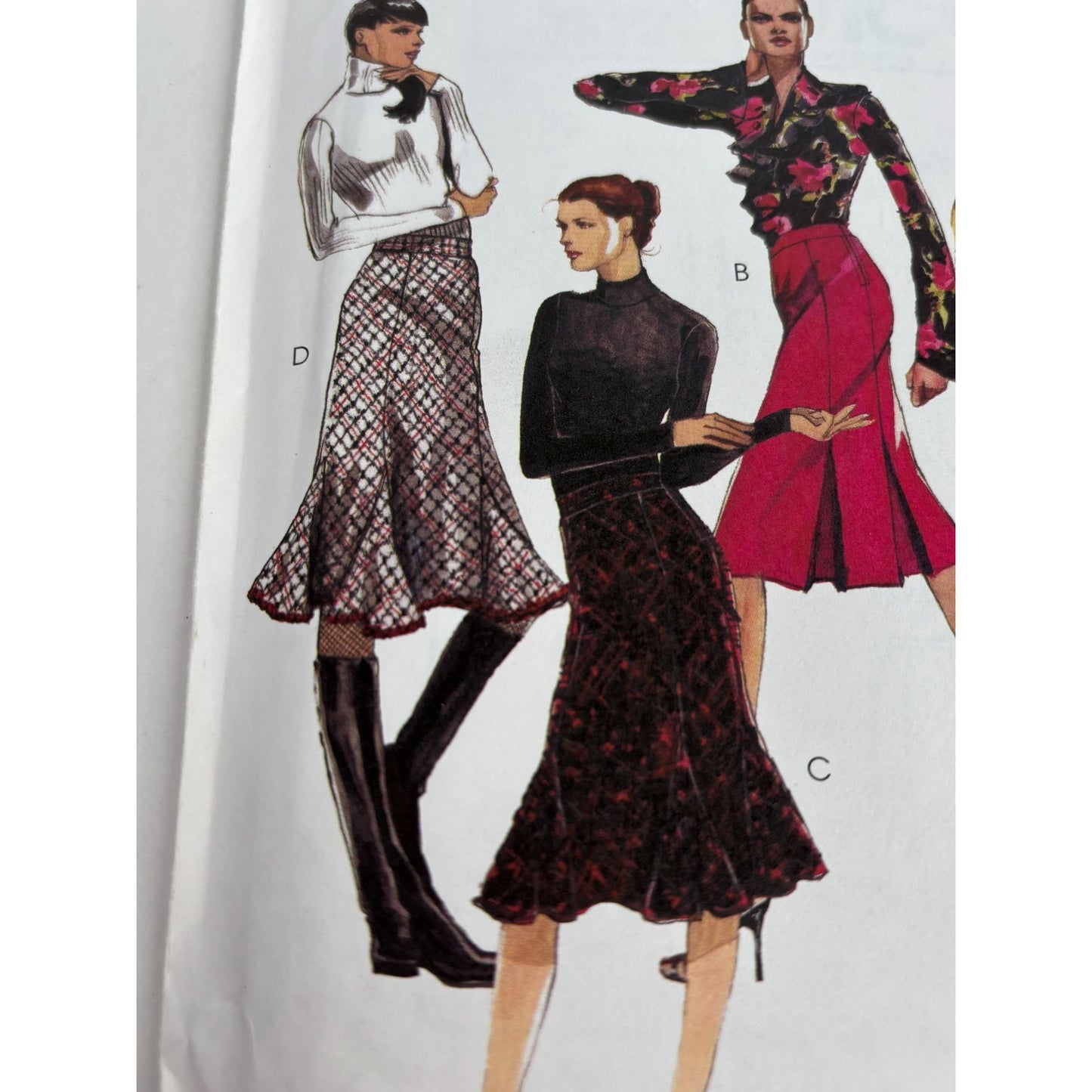 McCalls Sewing Pattern M4924 Misses Skirt Side Zipper Work Career Sizes 4-10 UC