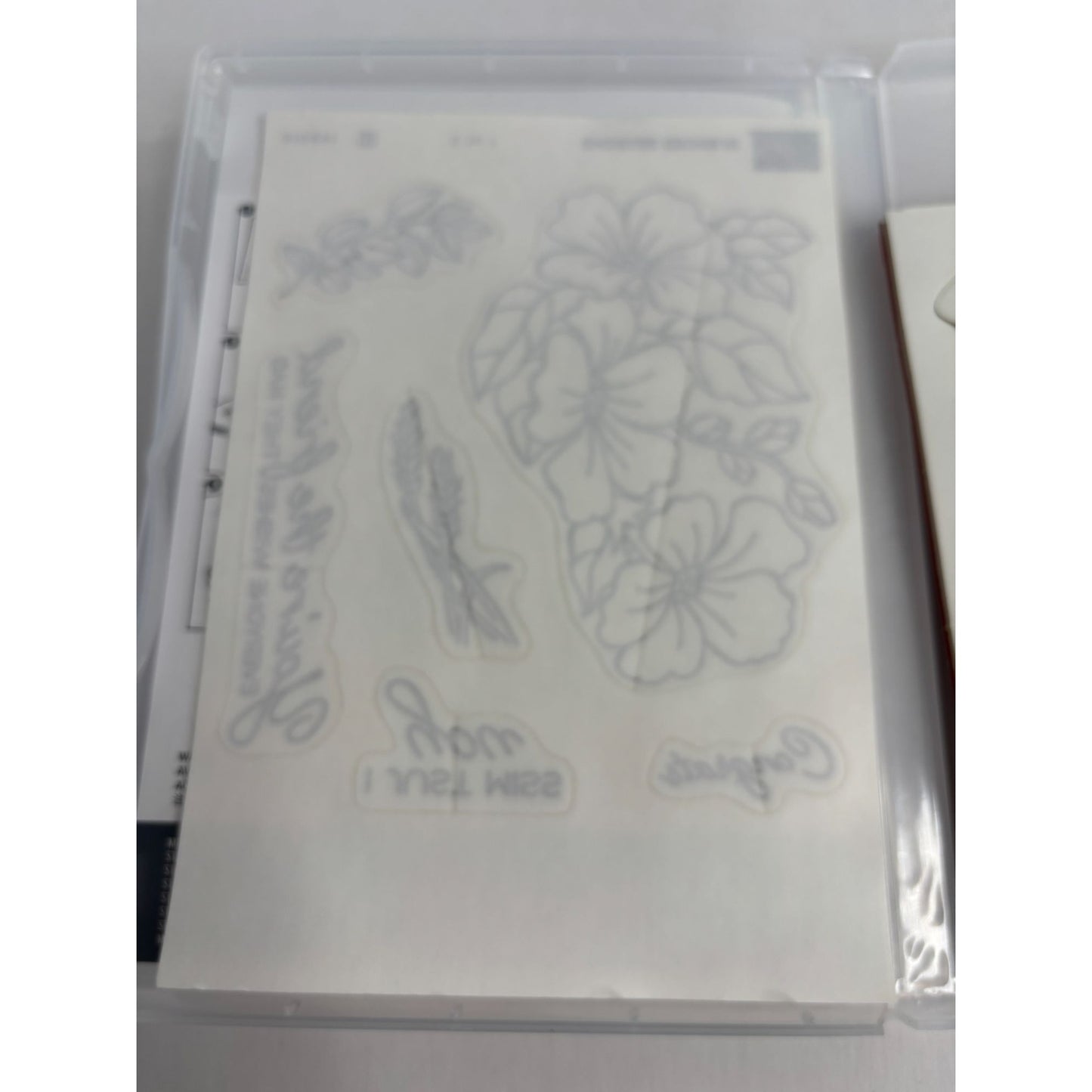 Stampin Up Blended Seasons Clear Mount Stamps Friendship Card Making Miss You