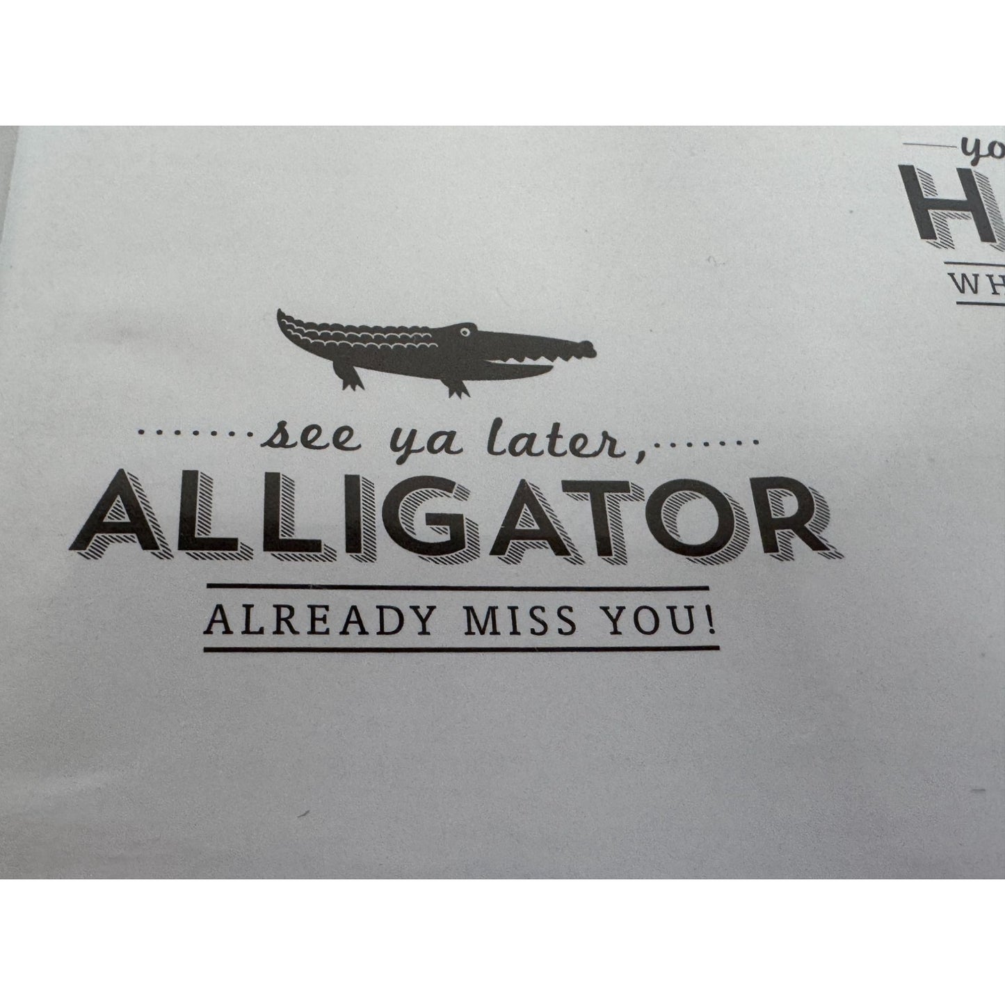 Stampin Up Rubber Stamp Set See Ya Later Alligator Birthday Funny Words Happy