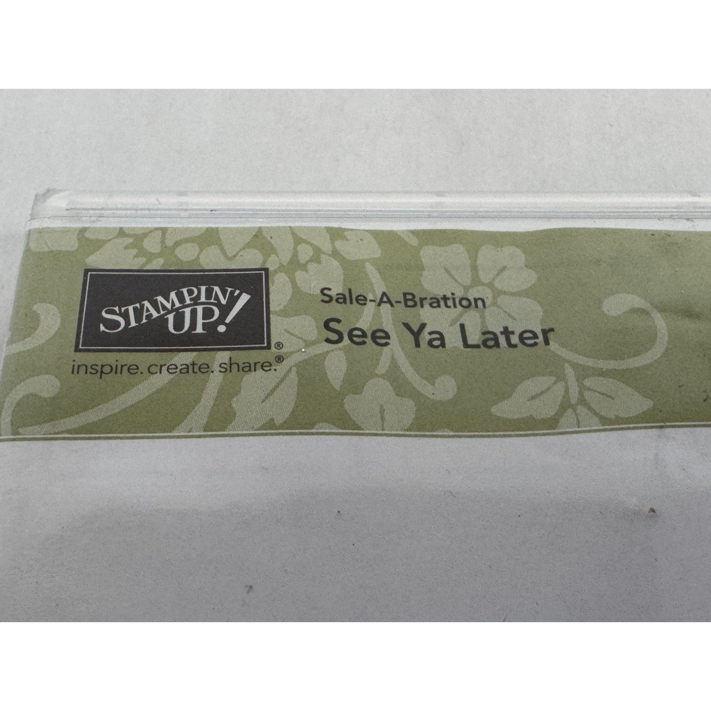 Stampin Up Rubber Stamp Set See Ya Later Alligator Birthday Funny Words Happy