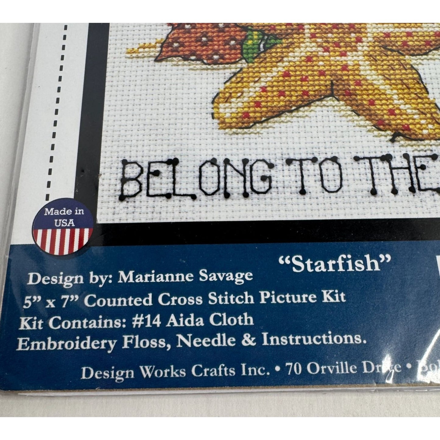 Stitch Studio Counted Cross Stitch Kit Starfish Not All Stars Belong to the Sky