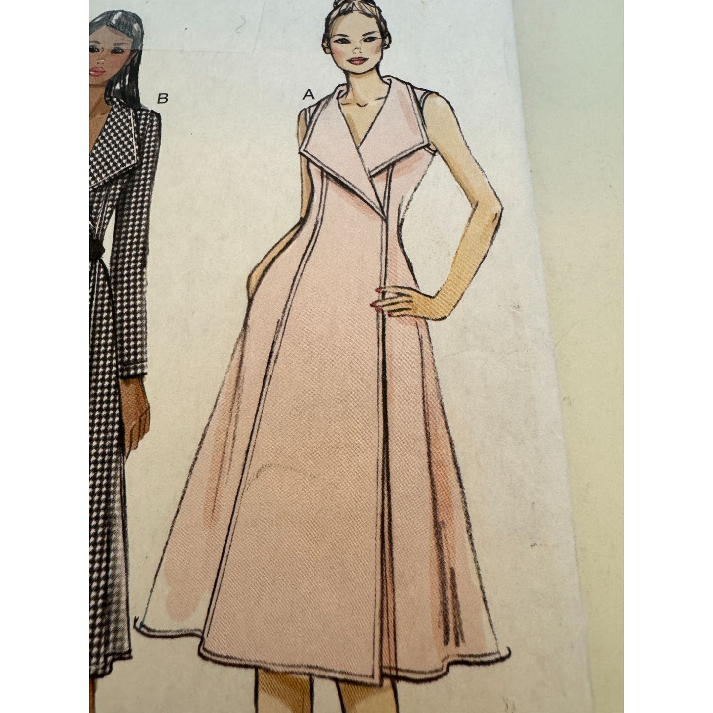 Vogue Sewing Pattern V8992 A-Line Wrap Dress Career Easy to Sew UC 16 18 20 22 24