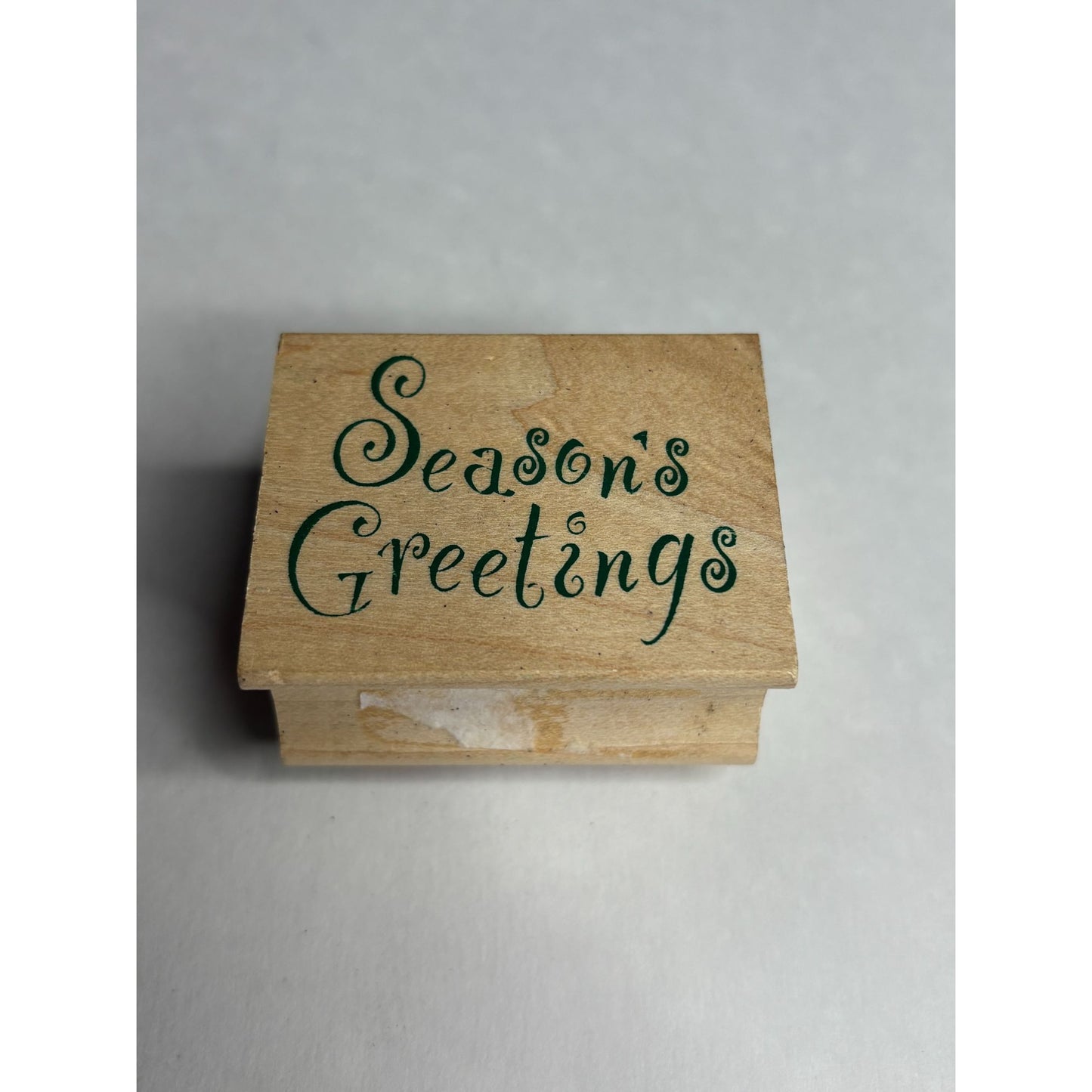 All Night Media Rubber Stamp Seasons Greetings Sentiment Christmas Card Words