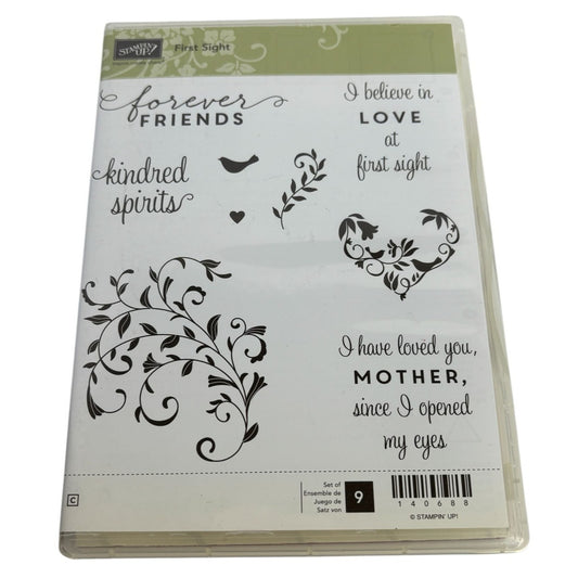 Stampin Up Rubber Stamp Set First Sight Mothers Day Kindred Spirits Friendship